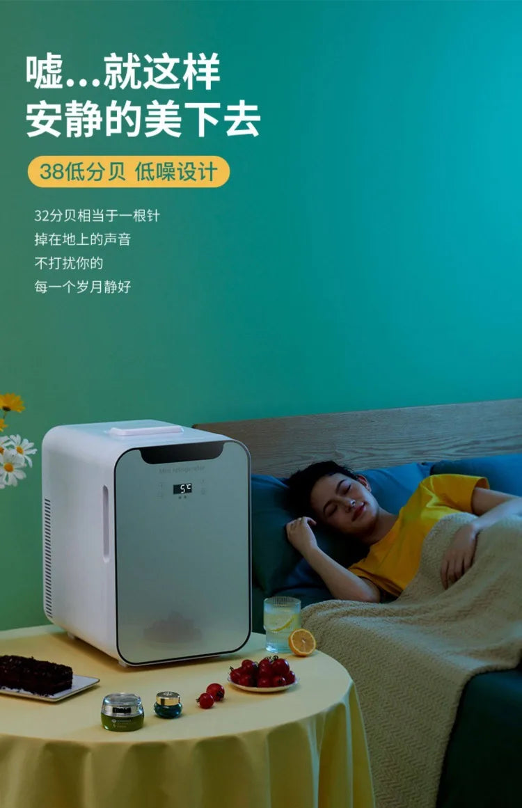 12V\110V\220V New Mini Refrigerator for Home Office Car Compact and Portable with Cooling Freezing