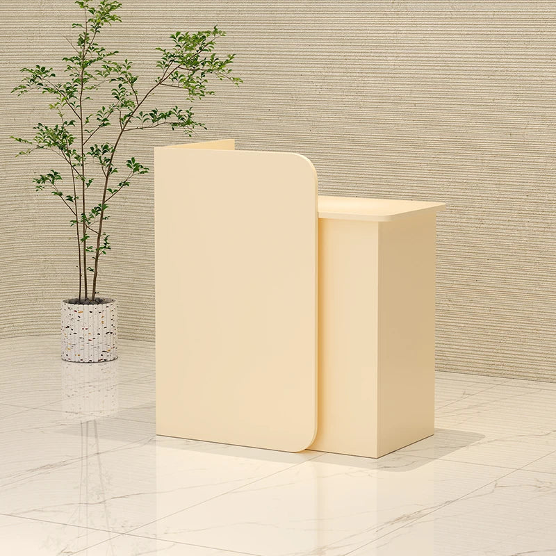 Customized Glamour Desk Table Trendy Aesthetic European Storage Reception Desk Elegant Classic Rezeptionstheke Office Furniture