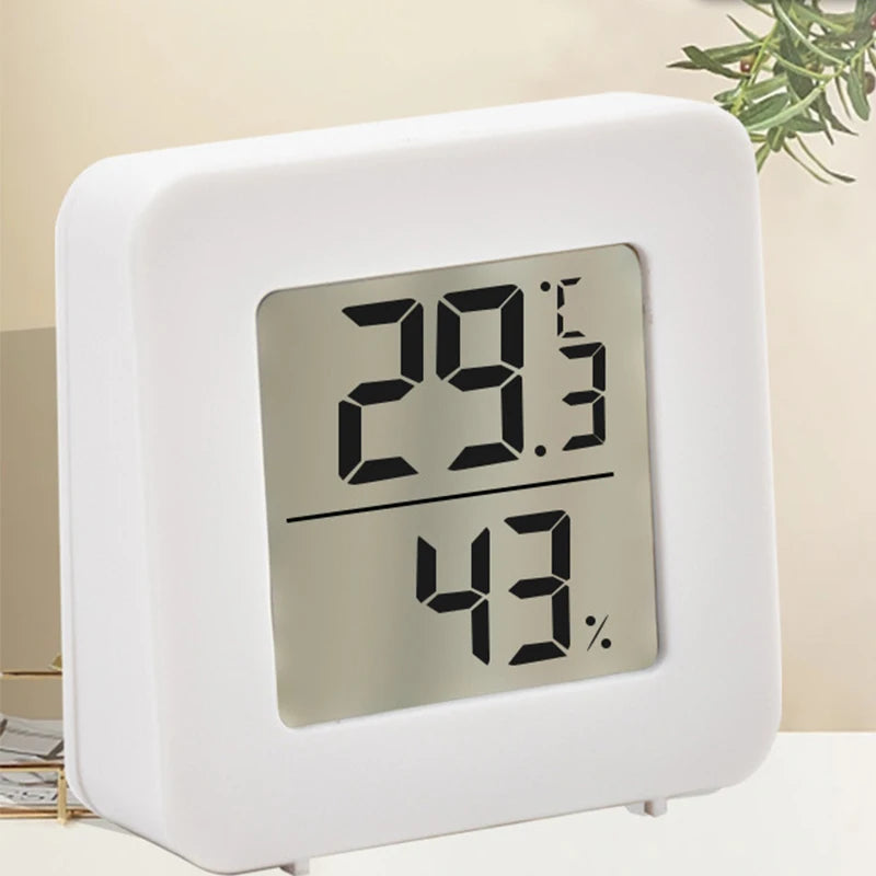 LCD Digital Thermometer Hygrometer Indoor Room Electronic Temperature Humidity Meter Sensor Gauge Weather Station For Home ﻿