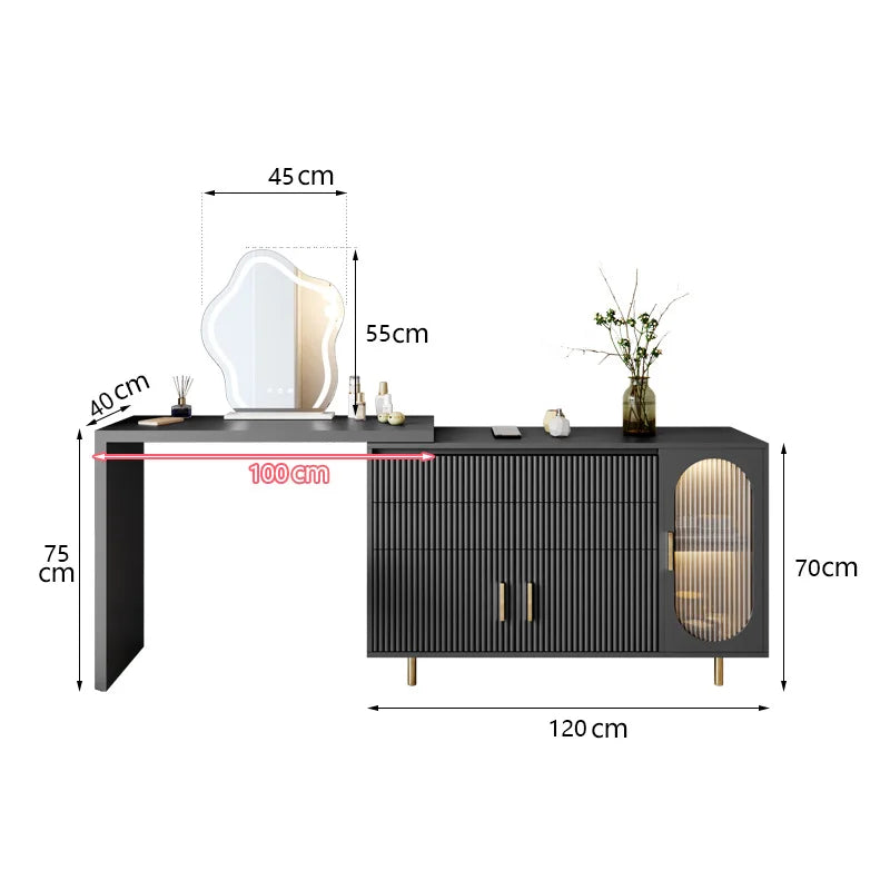 Modern Dresser Bedroom Simple Modern Corner Integrated Dressing Table Small Household Light Luxury Dressing Table