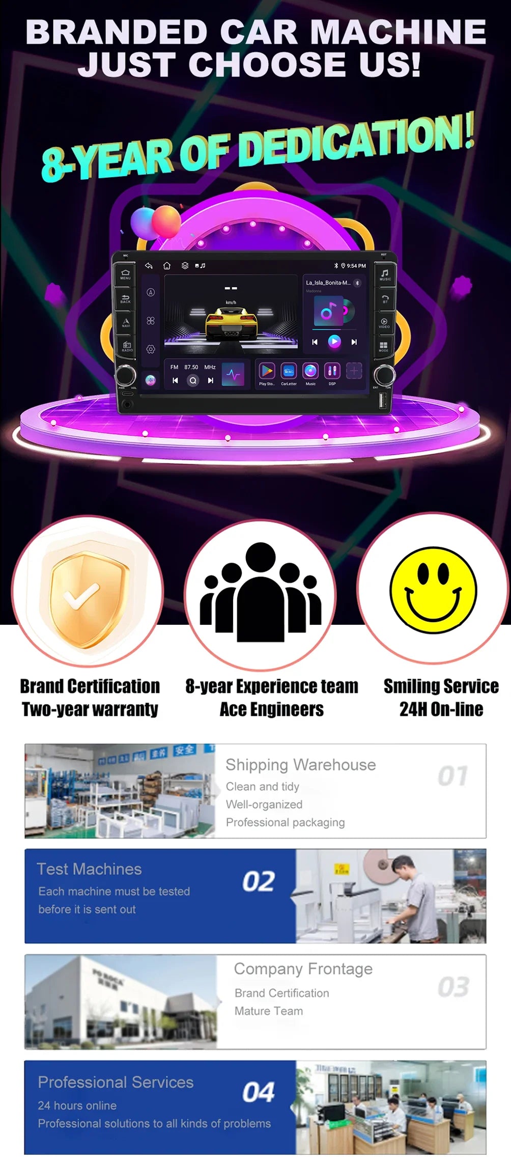 Android 16  For Kia RlO 2 2005 - 2011 2 Din Video Player Car Radio Multimedia Stereo Navigation Carplay AUTO Head Unit Audio  GP