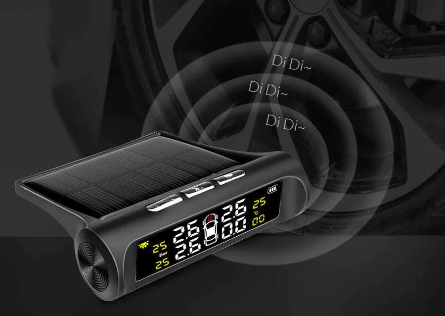 E-ACE K01 TPMS solar sensor intelligence  Wireless Tire Pressure Monitoring System  Auto Security Alarm Device With 4 sensors