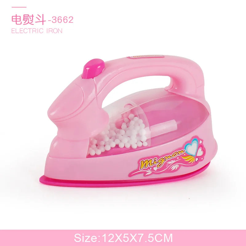 Kids Kitchen Play Simulation Home Appliances Toys Pretend Play Refrigerator Microwave Coffee Maker Kettle Hair Dryer for Childs