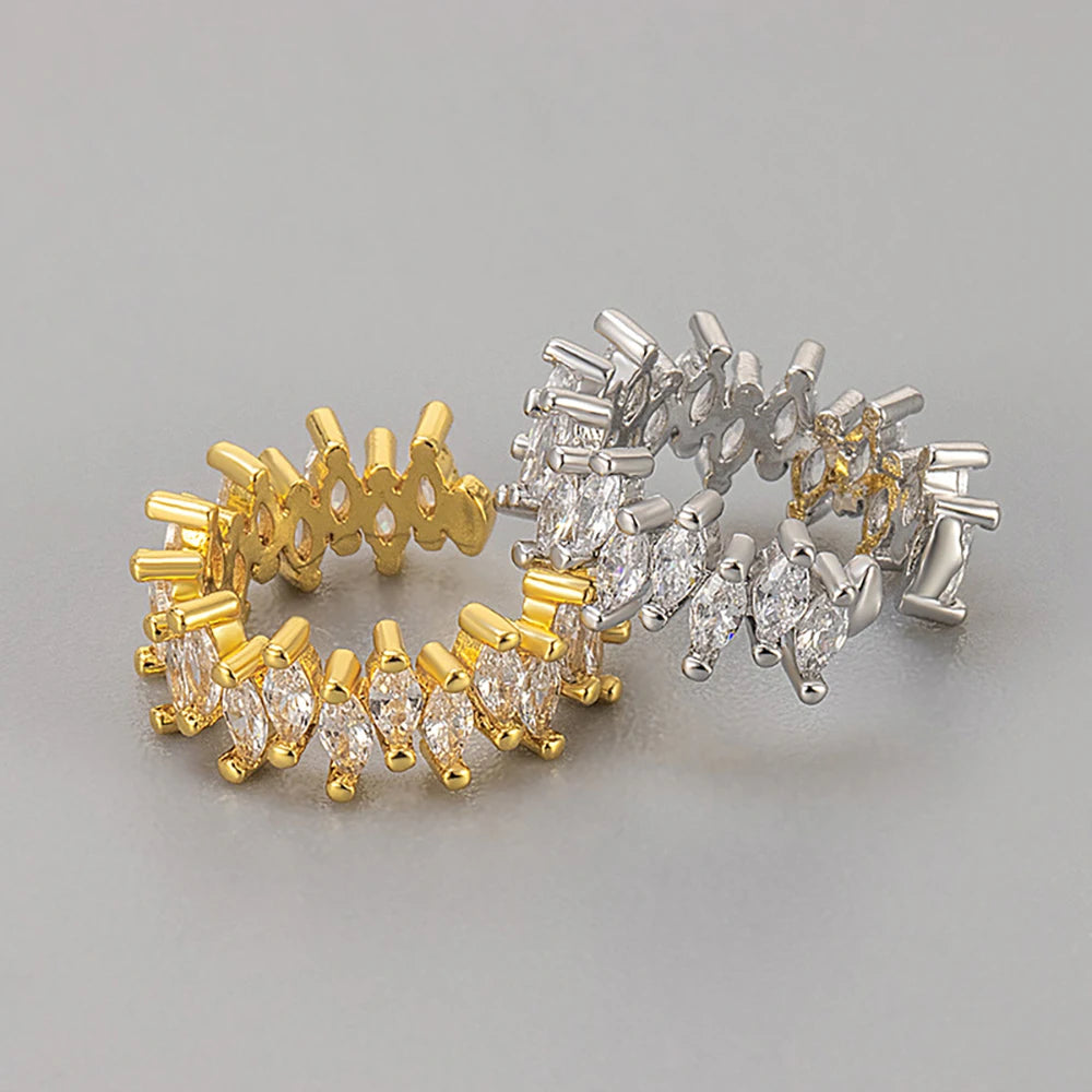 1Pc Hot Sale Horse Eye Zircon Earcuff Clips On Earring for Women Girls No Fake Piercing Cartilage Earrings Ear Ring Without Hole