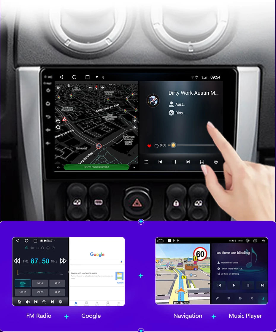 Android 15 For Toyota Camry XV40 Aurion 2007 - 2011 DSP Carplay Head Unit Multimedia Player GPS Navigation Stereo Car Radio WIFI