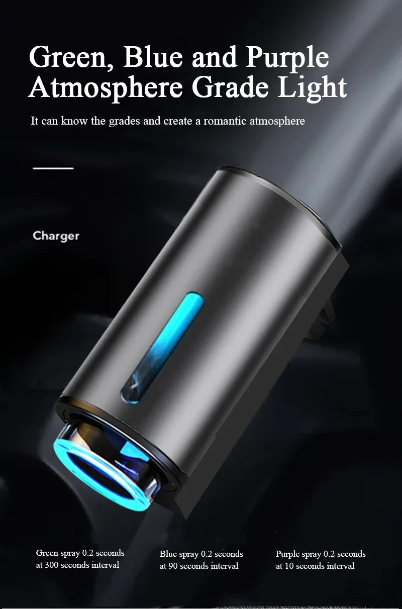 Smart Fragrance Diffuser Auto Air Vent Car Air Freshener Car Interior Deodorizer Aroma Humidifier Start Stop Car Accessories