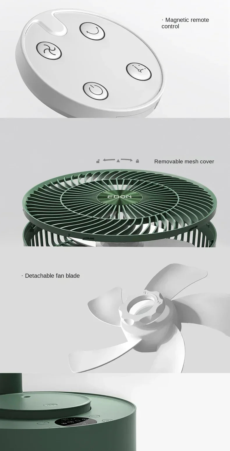 36V/110V/220V  Small Home Appliance Suspended Floor Fan with Powerful Airflow and Adjustable Height DW