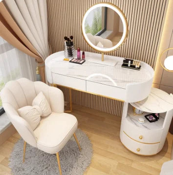 Bedroom Wooden Dressing Table Drawer Girls Led Light Standing Dressing Table Mirror Makeup Mesa De Maquillaje Rome Furniture