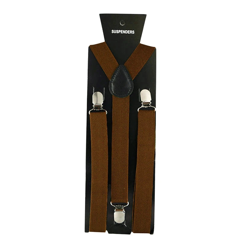 Suspenders For Men Pants Apparel Adult Suspender Man Shirt Dress Women Wedding Party Solid Colors Suit Skirt With Braces Straps