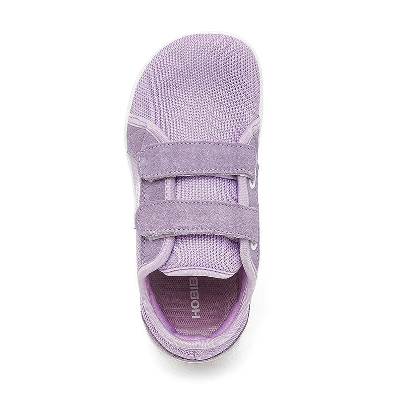HOBIBEAR Boys Girls Barefoot Shoes Hook Loop Wide Toe Sneakers Mesh Lightweight Breathable Shoes(Toddler/Little/Big Kid)