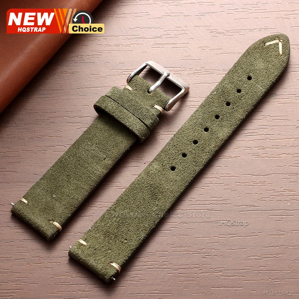 New 14/16/18/19mm 21mm 22mm 20mm Soft Suede Watch Strap for Seiko for Omega Universal Quick Release Bracelet Men Women Wristband