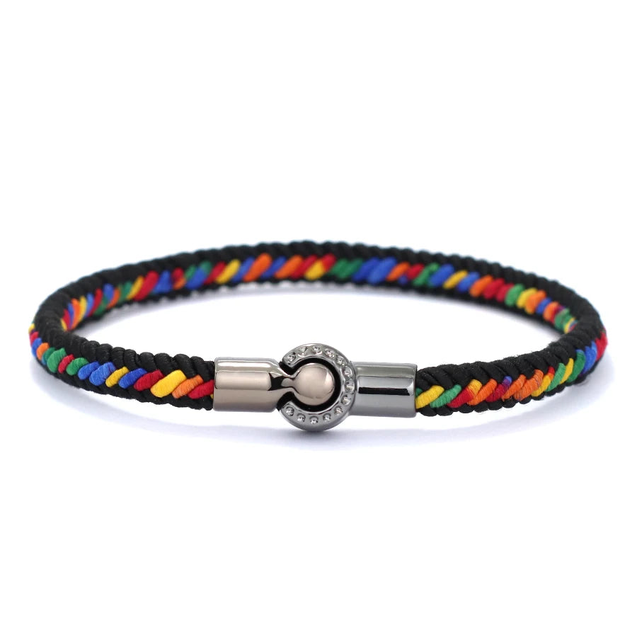 Unique Ethnic String Bracelet Unisex Handmade Braided Lucky Thread Distance Attract Couple Bangle Leisure Accessories Pulseria