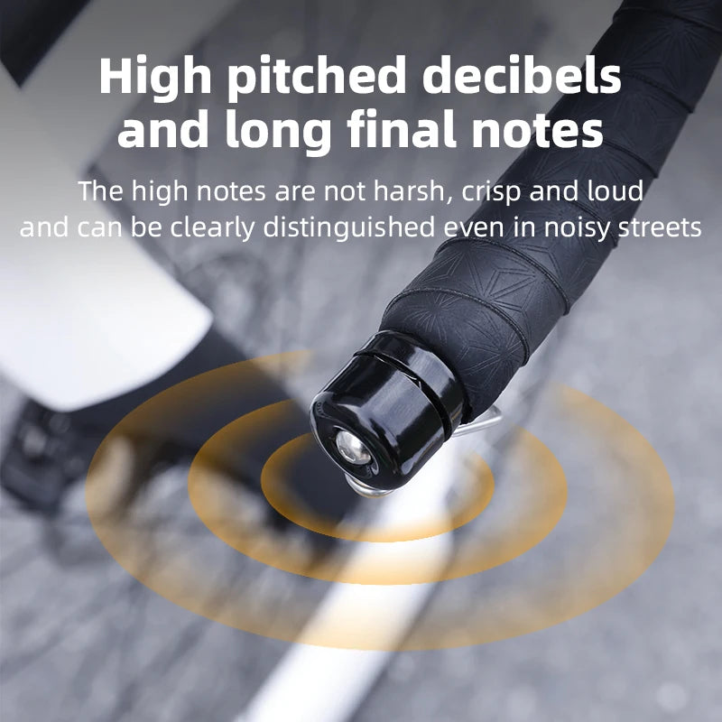 Bicycle Handlebar Plug Bell MTB Road Bike Curved Handlebars Blocked Bell Waterproof Loud Alarm Safety Horn Bicycle Accessories