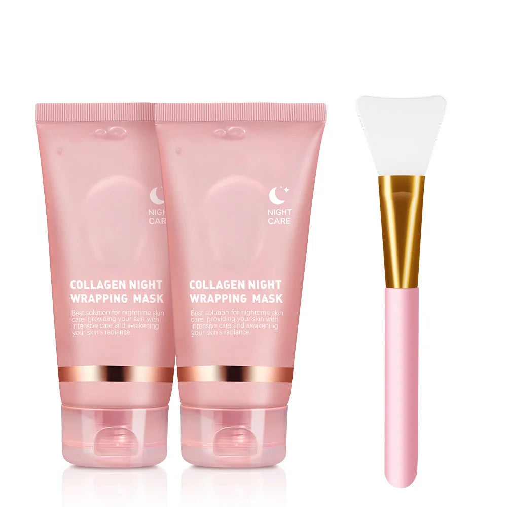 Korean Deep Collagen Mask Peel Off Mask Face Anti Wrinkle Lifting  Skin Care Masks Bio Pack Night Wrapping Woman Overnight Skin