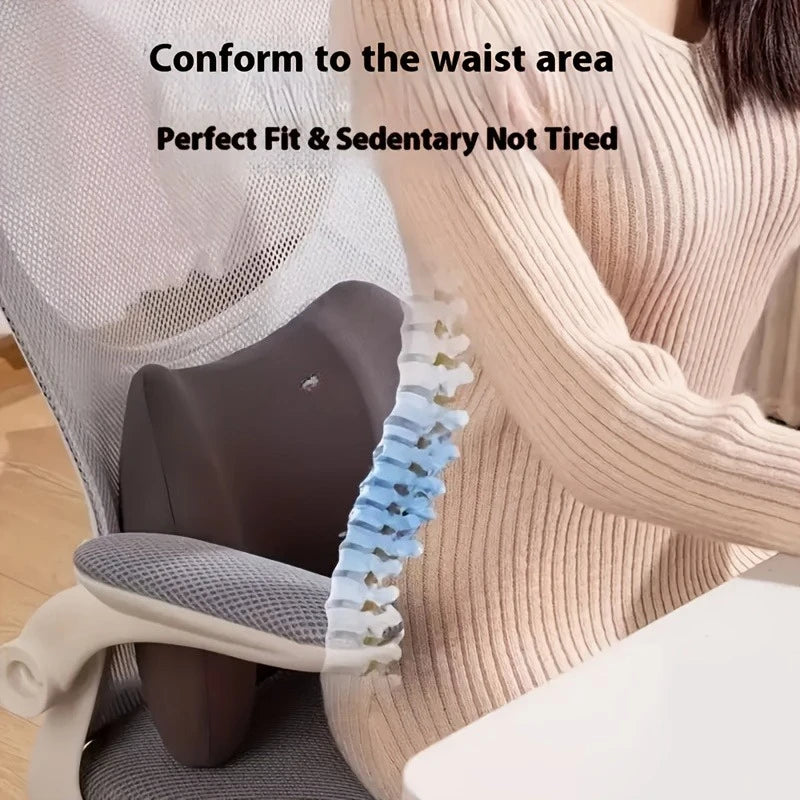 1pc Office Seat Cushion, Bed Lumbar Pillow, Soft and Comfortable, Machine Washable, Hand Washable, Breathable Fabric