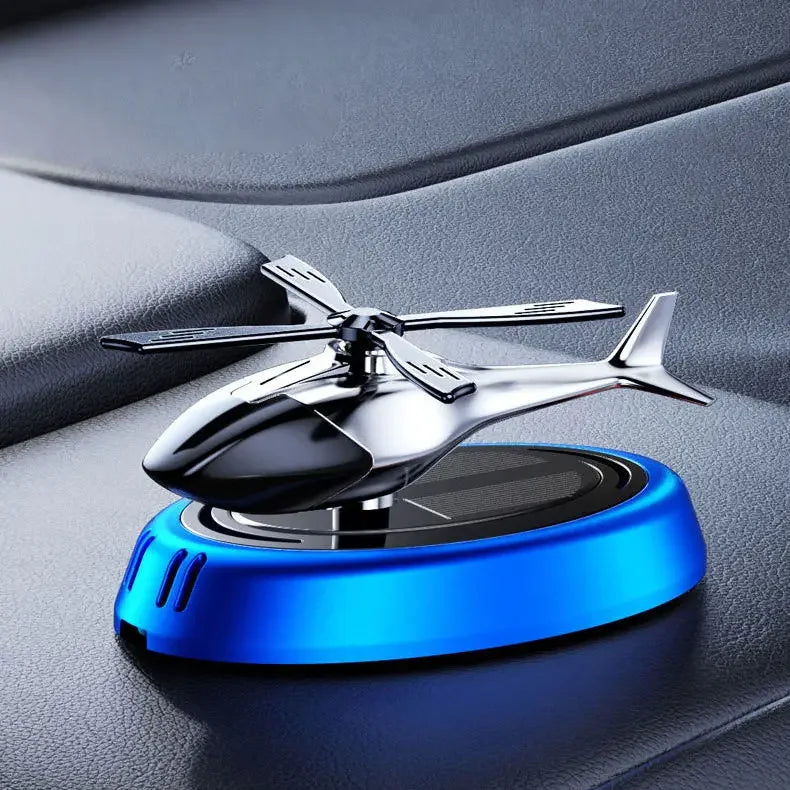 Solar Car Air Freshener Perfume Helicopter Decor Interior Decor Solar Car Rotating Aromatherapy Perfume
