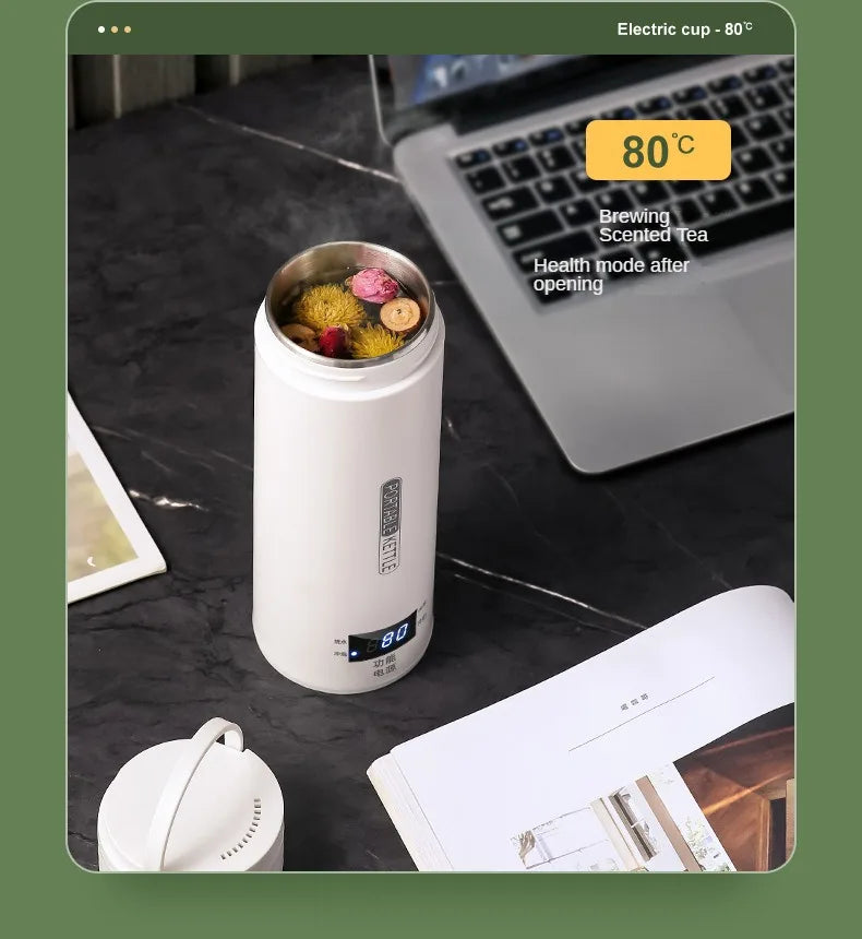 Travel Electric T Kettle Fast Boiling Water Portable baby Milk Warmer Kettle 304 Stainless Steel Thermo Kettles