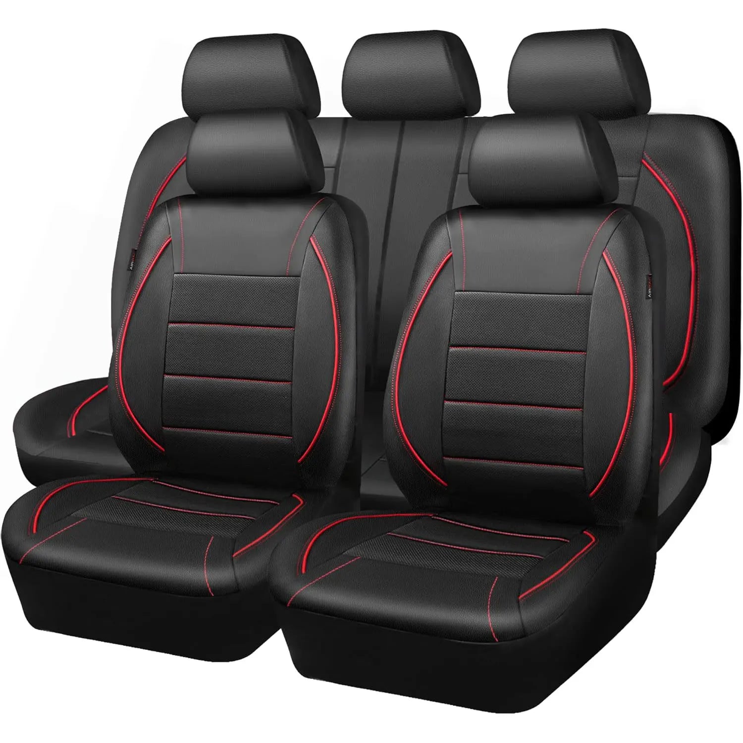 Universal Leather Car Seat Covers Simple Style Breathable  5 Seat Car Seat Cover