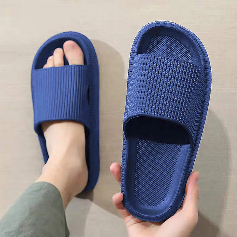 Slippers EVA Sandals Slippers Simple Men Women Wear Thick-Soled Non-Slip Summer Quarters Bathroom Shower  Indoor Home Casual