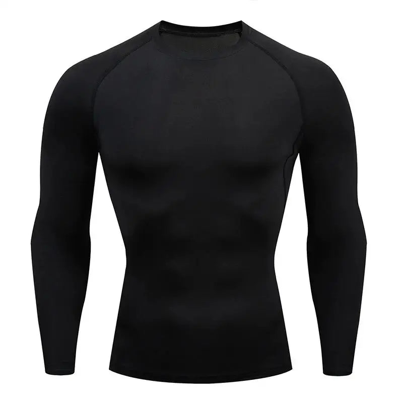 Compression Running Top Men Long Sleeve Shirt For Male Gym Clothing Quick Dry Sportswear Fitness Tee Training Workout Muscle Top