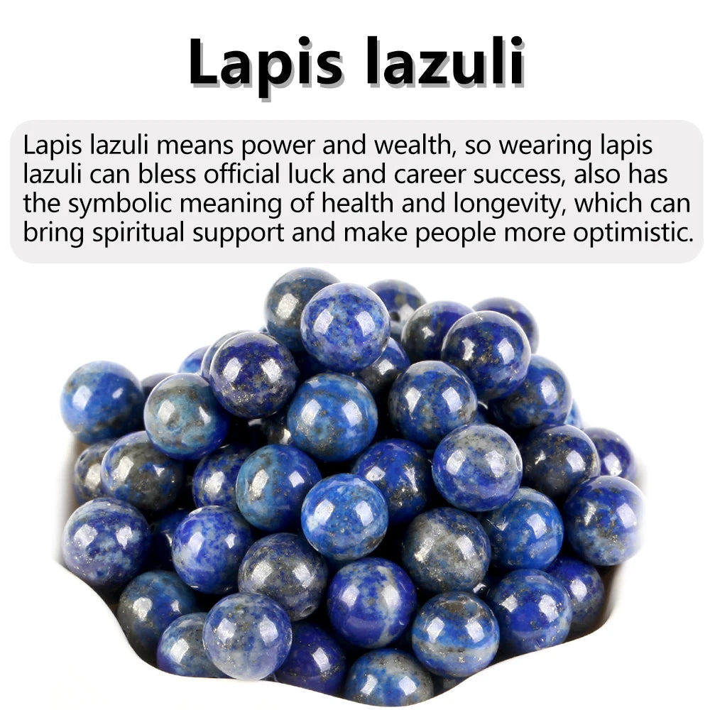 4-12MM Natural Stone Beads Lava Amethyst Tiger Eye Quartz Agates Round Loose Beads for Jewelry Making DIY Bracelet Accessories