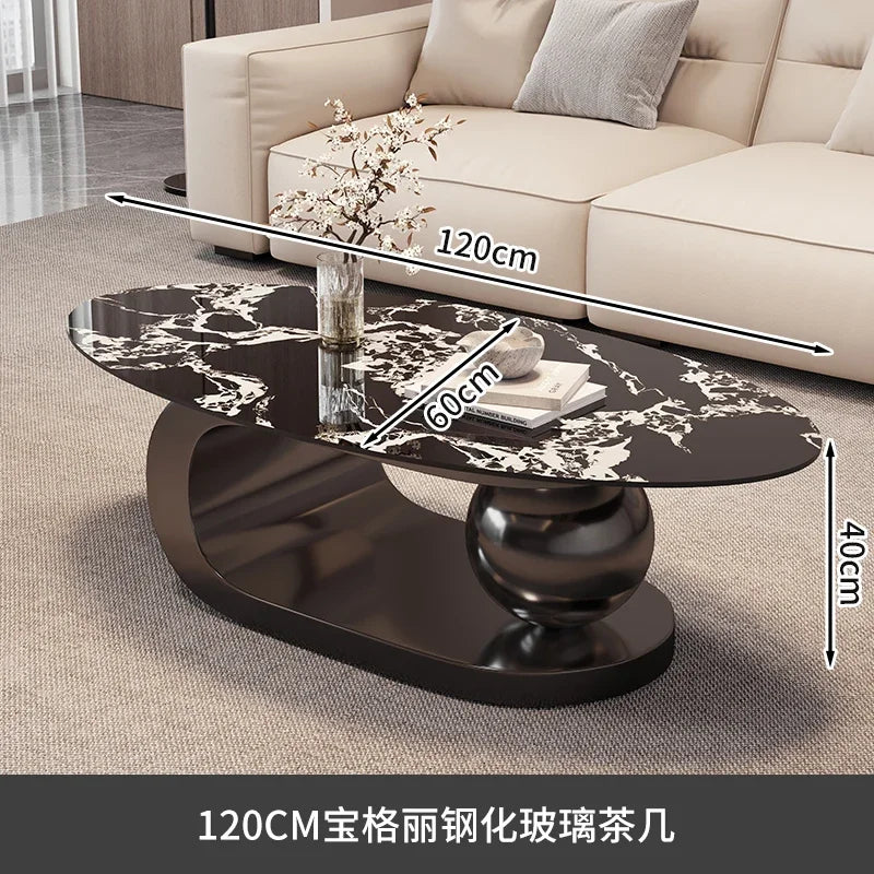 Round Trendy Coffee Table Exquisite Luxury European Trendy Coffee Tables Simple Beauty Mesa Auxliar Living Room Furniture