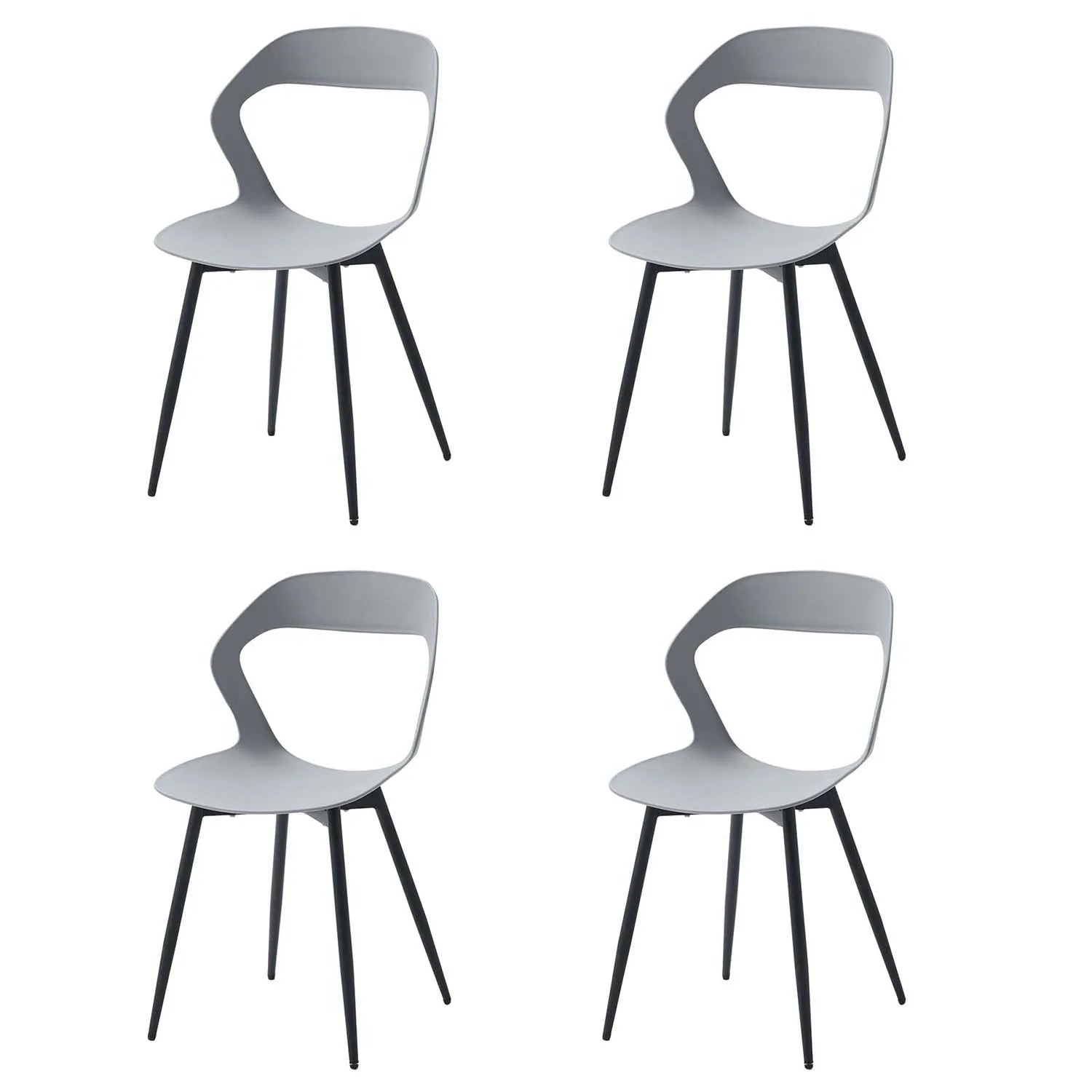 Set of 4 / 6 Scandinavia Dining Chairs for Dining Room Furniture Chair Nordic Designer Creative Household Backrest Chair