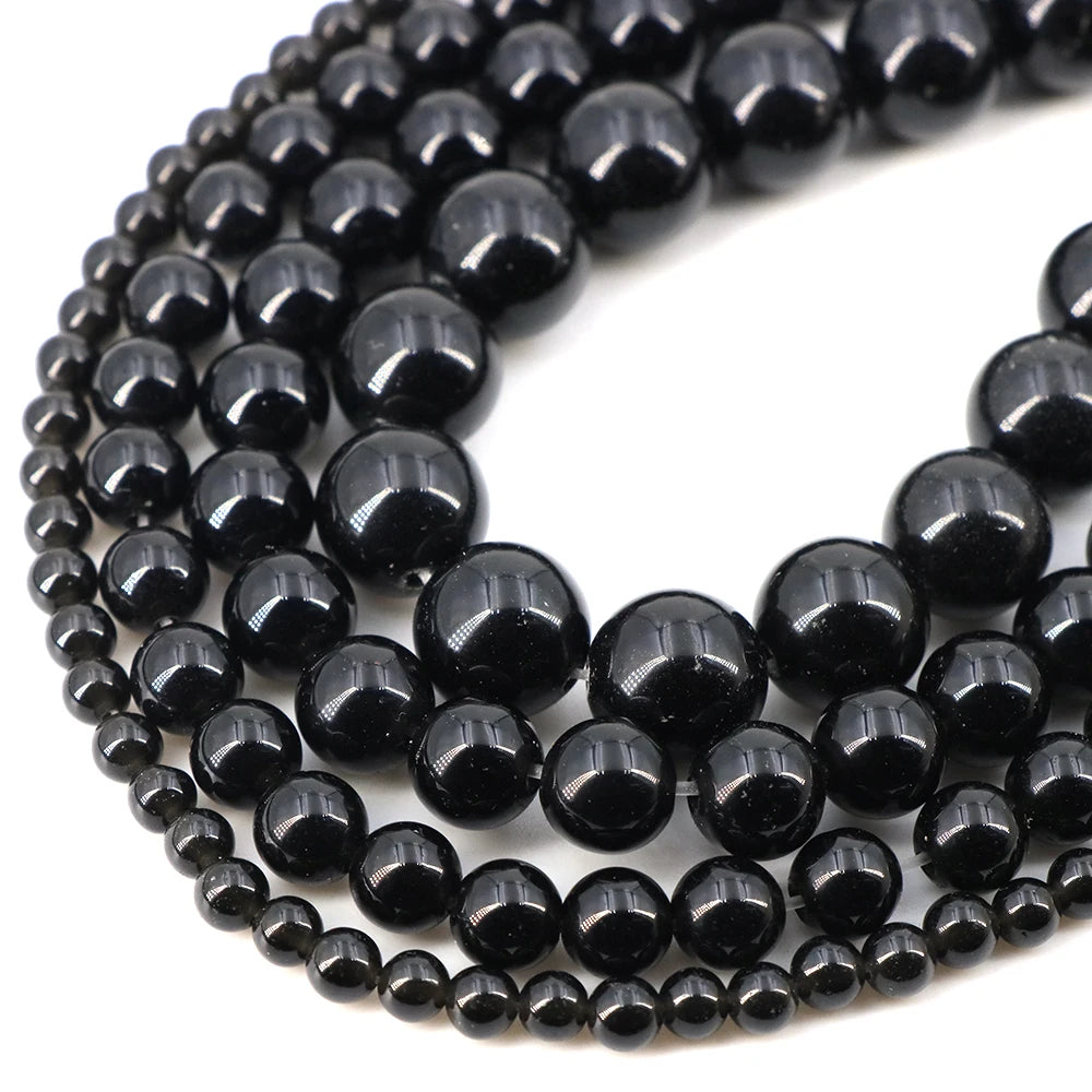 Natural Stone Beads Blue Tiger Eye Crystal Amethyst Rose Quartz Gemstone Bead for Jewelry Making Bracelet Necklace 4/6/8/10MM