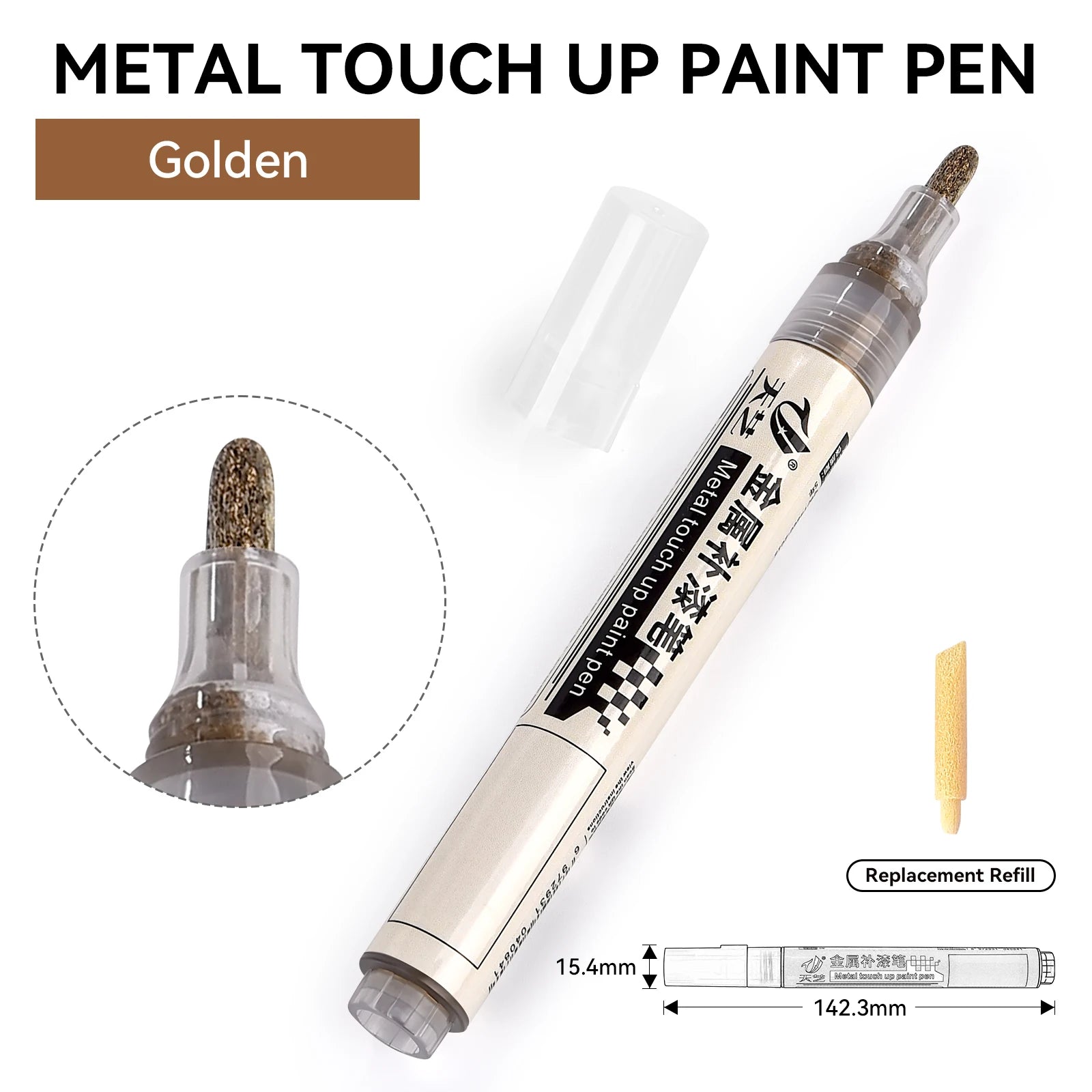 Metal Repair Pen Paint Pen Aluminum Alloy Doors And Windows Security Doors Car Stainless Steel Glasses Frame Scratches Repair