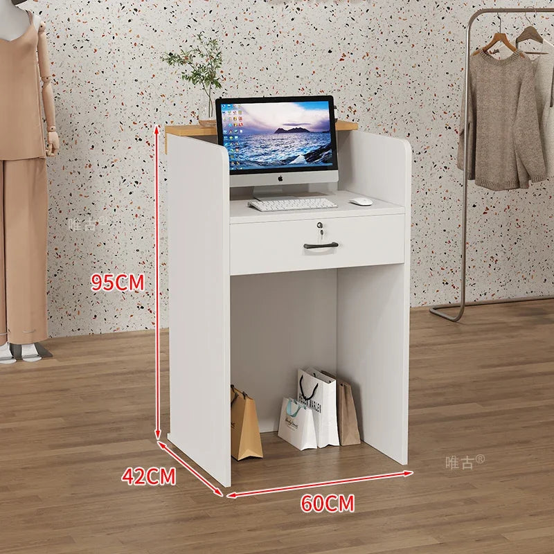 Salon Hairs Reception Desk For Modern Salon Professional Bar Counter Beauty Luxury Simple Resepsiyon Masası Commercial Furniture