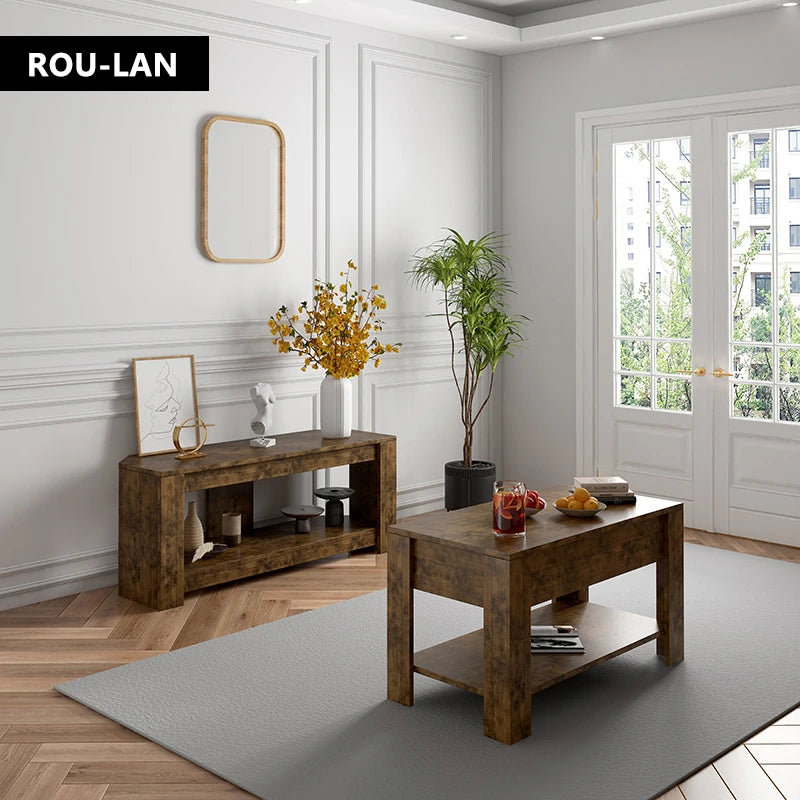 Small Modern Coffee Tables with Storage for Living Room Wood Lift Top Center Table Farmhouse