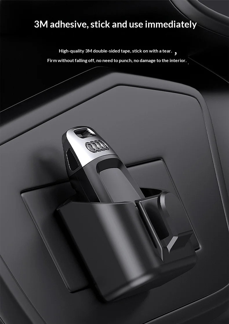 Car Key Storage Box Storage Box for Vehicle Supplies Dashboard Central Control Console Highspeed Toll Card Storage Box Card Slot