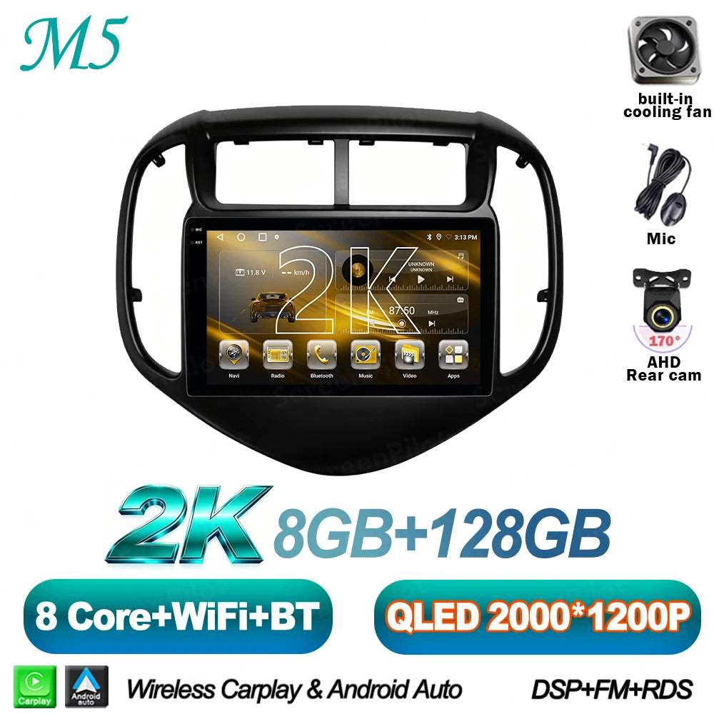 Android 16 For Chevrolet Aveo Sonic 2017-2021 Car Radio Stereo Head Unit Multimedia Video Player Mirror Link Touch Screen 2 din