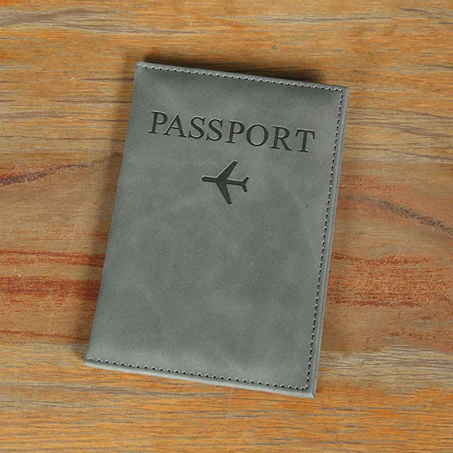 Lover The World Map Passport Cover Hot Stamping Simple Plane Women Men Travel Passport  Case Holder Fashion Wedding Gift