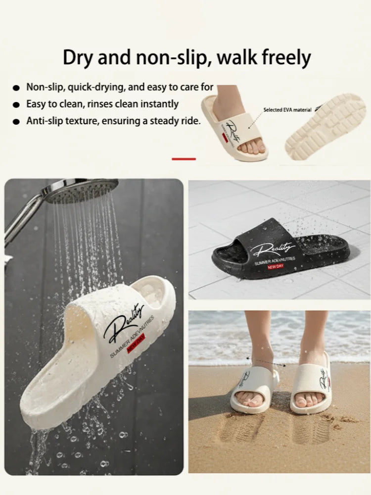 Summer innovative design EVA men's shoes, soft and lightweight home slippers, suitable for indoor and outdoor leisure activities