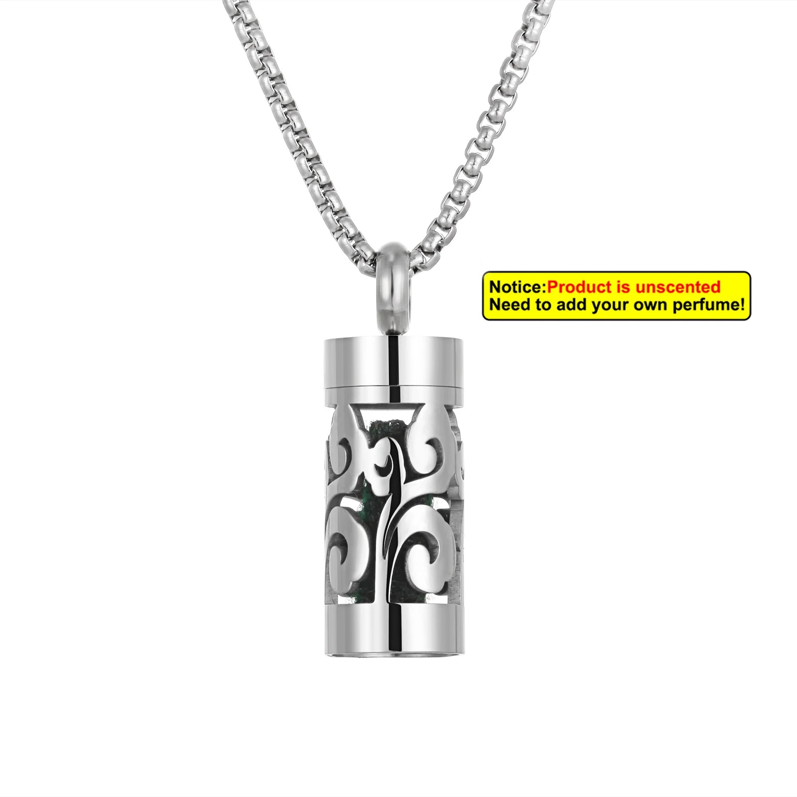 New Stainless Steel Aromatherapy Hollow Out Pendant Angel Wings Pattern Perfume Lockets Essential Oil Diffuser Necklace Jewelry