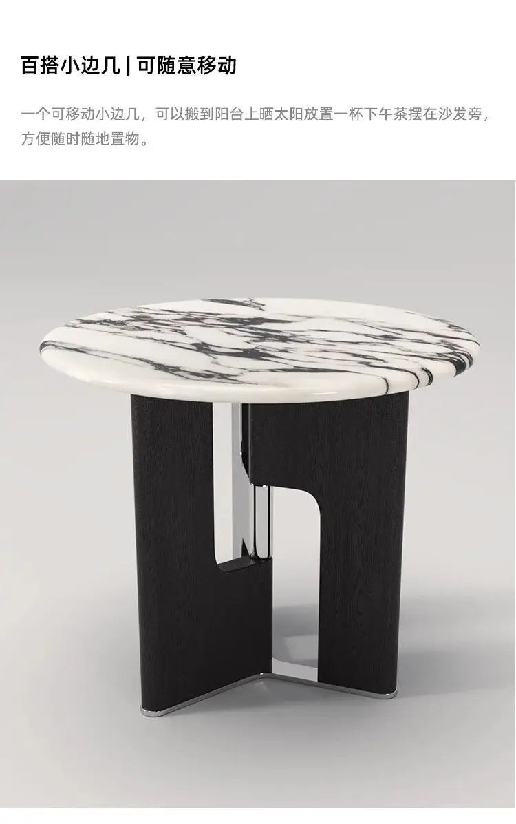 Organizer Black Coffee Tables Modern Design Italian Round Coffee Tables Minimalist Nordic Mesitas De Noche Home Accessories