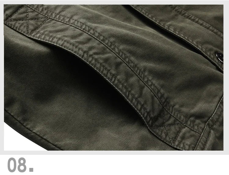 New 2025 Casual Army Military Jacket Men Plus Size M-6XL Jaqueta masculina  Spring & Autumn Cargo Mens Jackets Coat