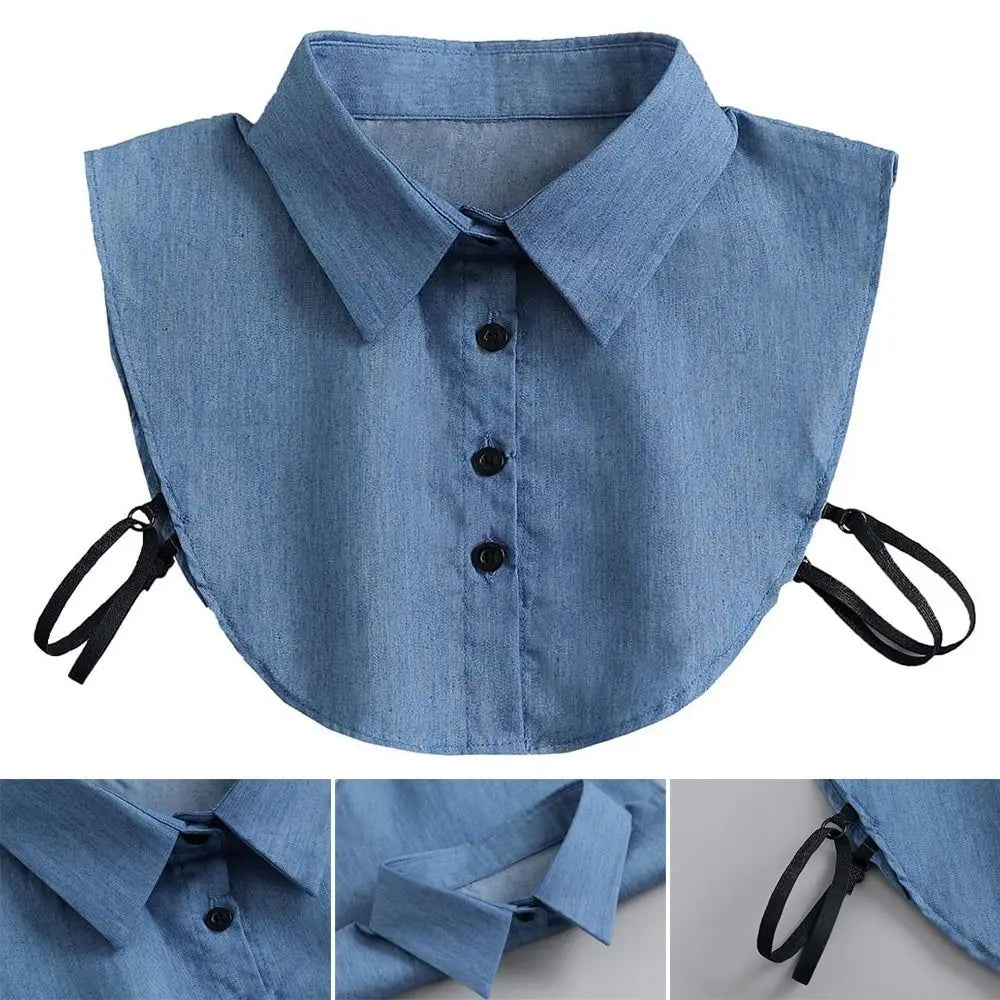 New Lapel Fake Collar Vintage Detachable Shirt False Collar for Women Blouse Sweater Lapel Top Neckwear Ties Clothes Accessories