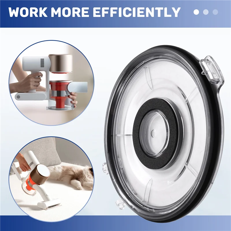 B64B-Dust Bin Lid Replacement For Xiaomi G9/G9 Plus//G9 Pro/G10/G10 Plus/G10 Pro Vacuum Dust Collector Lid Bin