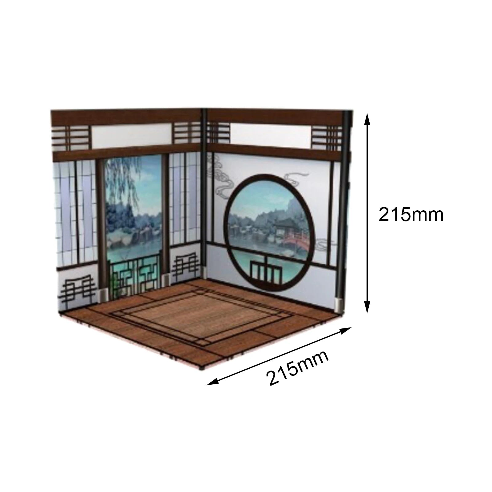 1:12 Backdrop Organizer Showcase Diorama Background Scene Display Layout for Action Figures Dolls Vehicle Scene Toy
