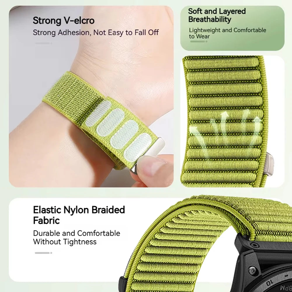 Original Nylon Loop Strap For Xiaomi Miband 10/9/8 Metal buckle Integration Bracelet Band For Miband 10 9 8 Breathable Wristband