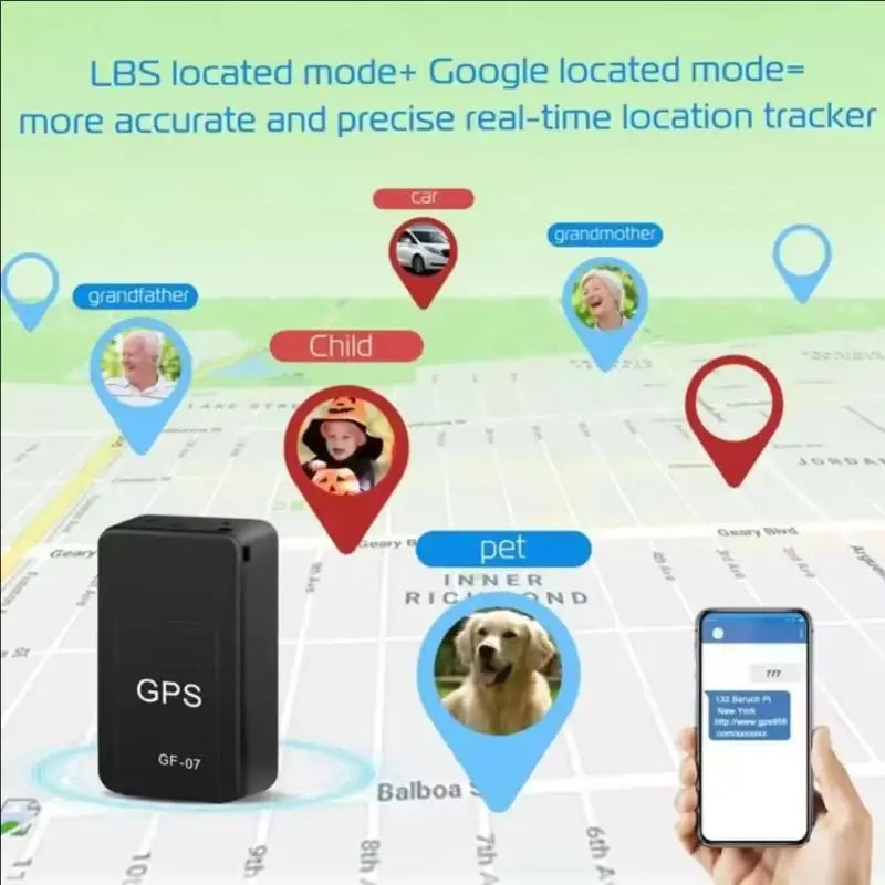 Mini Gps Locator Position App Gf07 Car Gps Tracker Magnetic Vehicle Gps Locator Anti-Lost Anti-Theft Alarm Gps Tracking Device