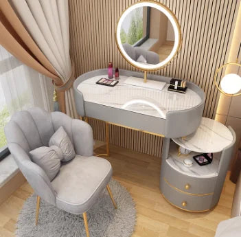 Bedroom Wooden Dressing Table Drawer Girls Led Light Standing Dressing Table Mirror Makeup Mesa De Maquillaje Rome Furniture