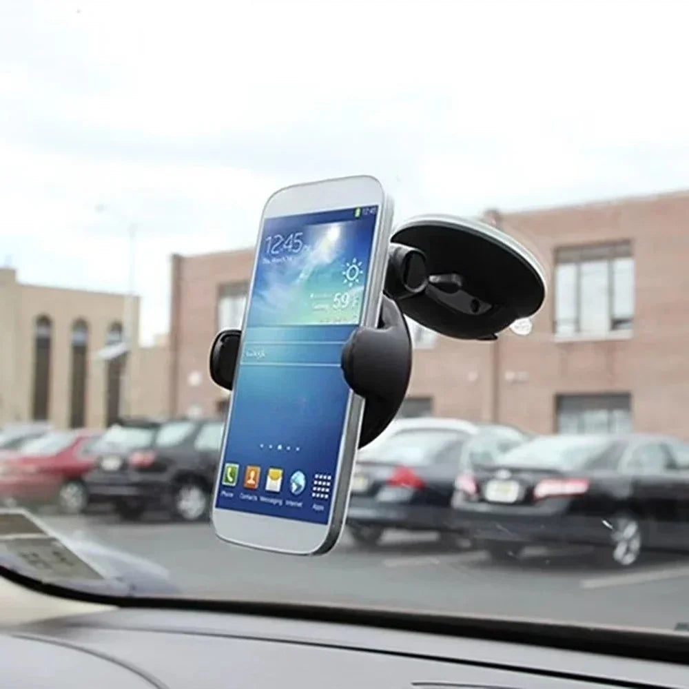 Universal Car Phone Holder 360° Rotation Dashboard Windshield Suction Mount Stand Support GPS Navigation Bracket For Smartphones