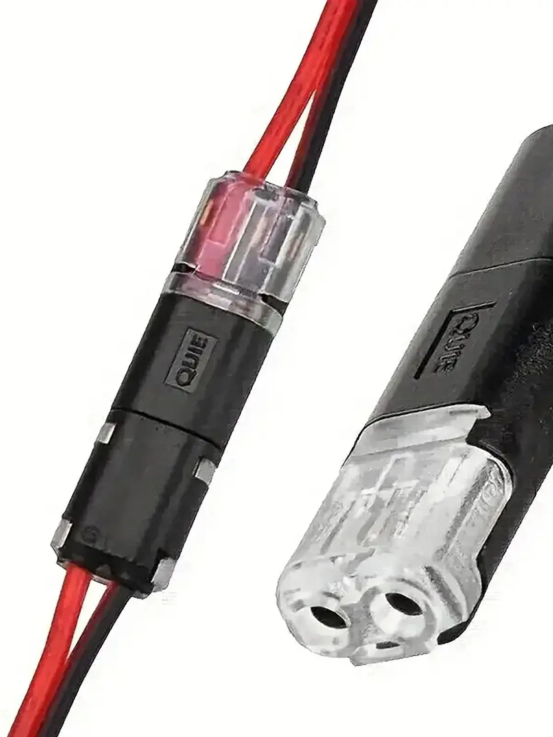 20/50/100 Pack of H2 2-Pin Pluggable Wire Connectors, Nylon Insulated Copper Quick-Connect Terminal Blocks, Suitable for Low-Voltage Cables, No Power Mode Required, No Electronic Components