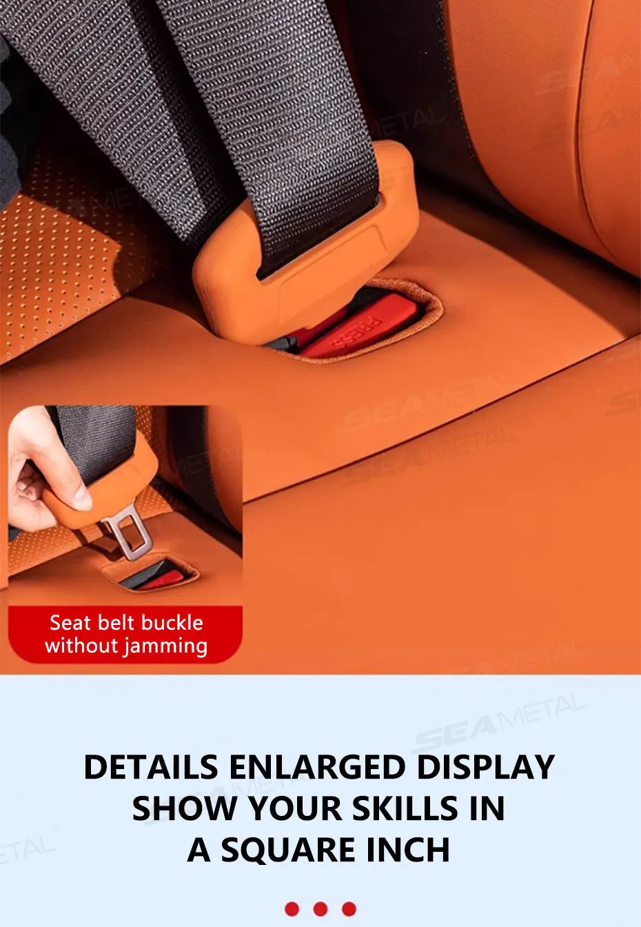 BLALION 2Pcs Seat Belt Buckle Cover Anti-Scratch Rubber Car Seat Buckle Protector Clip Protection Cover Universal for SUV Sedan
