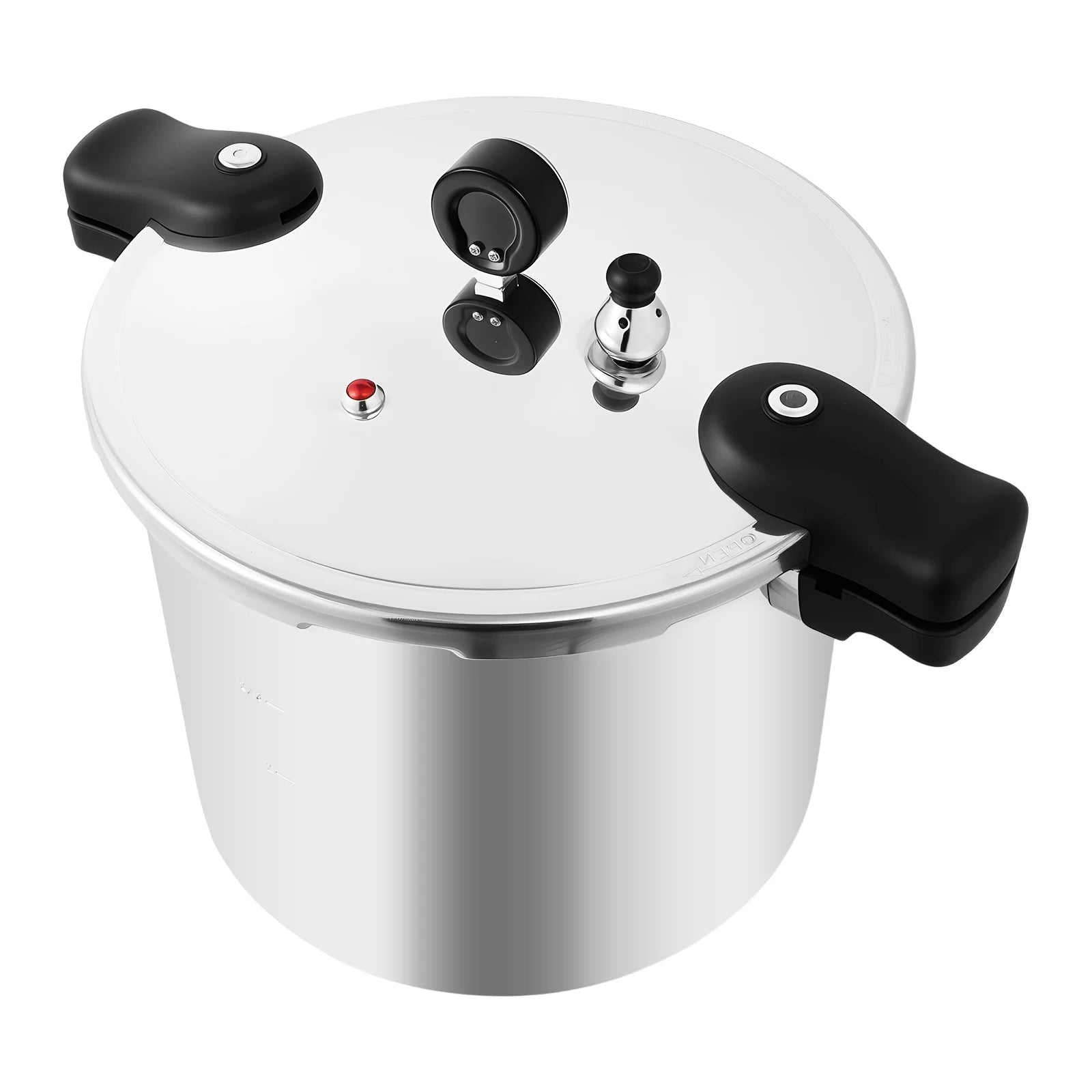 22L Thickened Explosion-Proof Pressure Cooker with Pressure Gauge and Safety Valve for Gas Stoves, Electric Ceramic Stoves