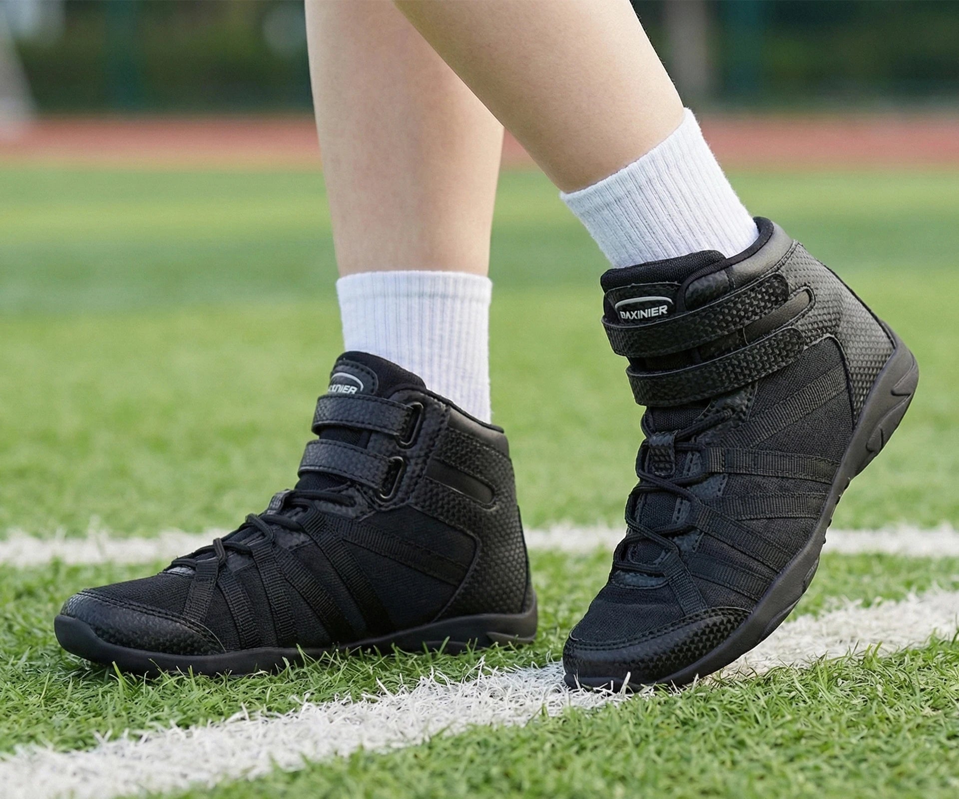 BAXINIER Girls High Top Cheerleading Shoes, Professional Lightweight Youth Cheer Competition Sneakers, Dance Training Footwear