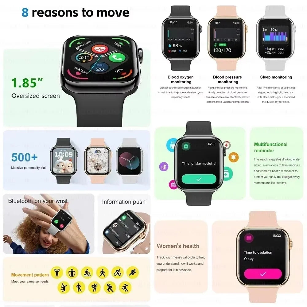 Watch 11 Smart Watch Men Body Temperature BT Call NFC Always on Display GPS Sport Watches Women DT Smartwatch For Apple Android